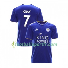 Tenue Leicester City Demarai Gray 7 Domicile 2018-2019 Maillot de Foot